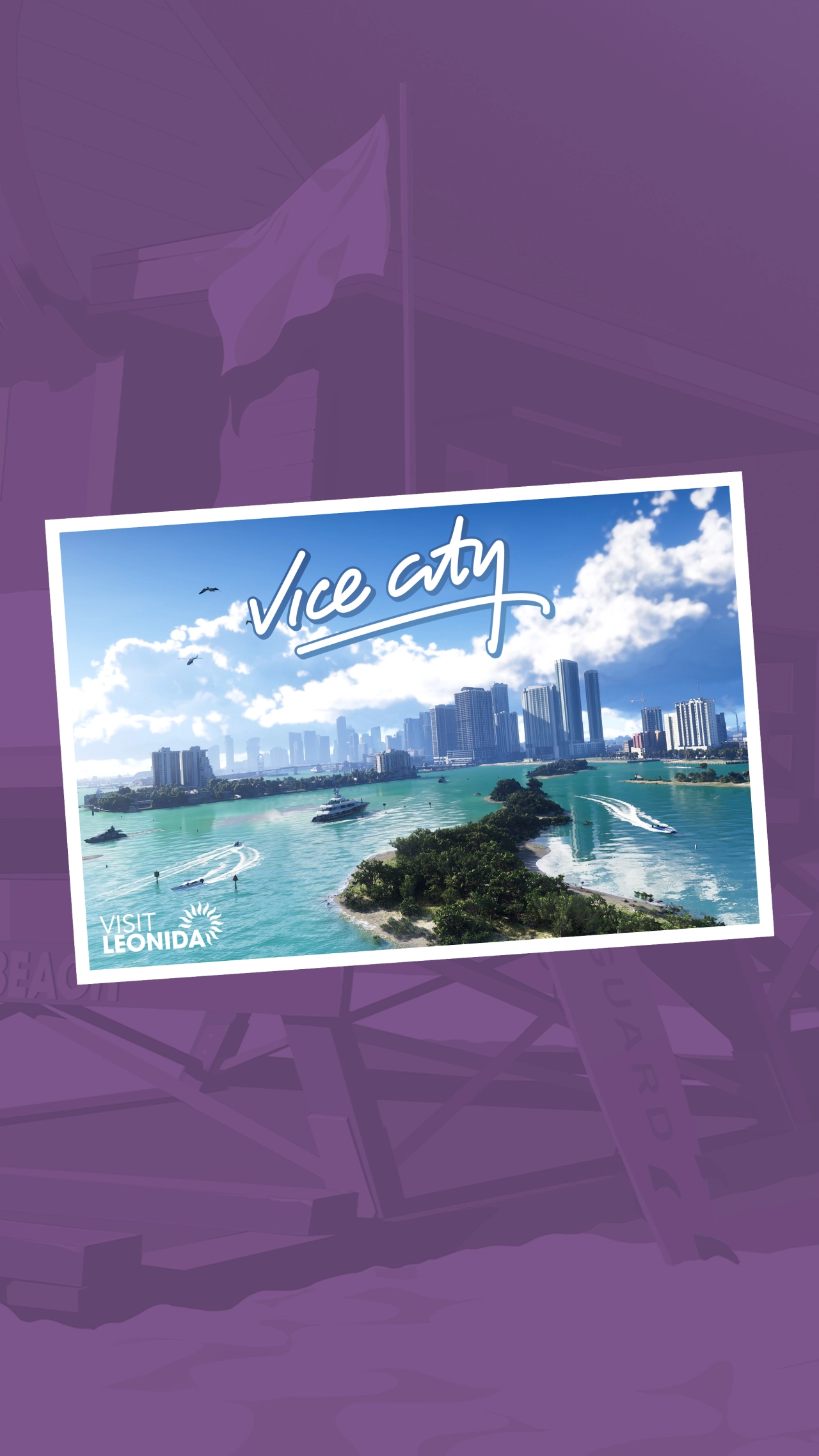 Vice City Postcard Portrait