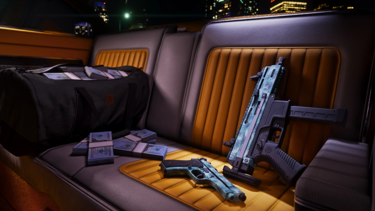 Vintage Vice City Weapon Pattern 01
