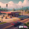 Gas Station Concept Art (AI Generated By Psy)