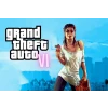 GTA VI Fan Logo With Fire Girl