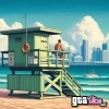 Lifeguard Hut Concept Art (AI Generated By Psy)