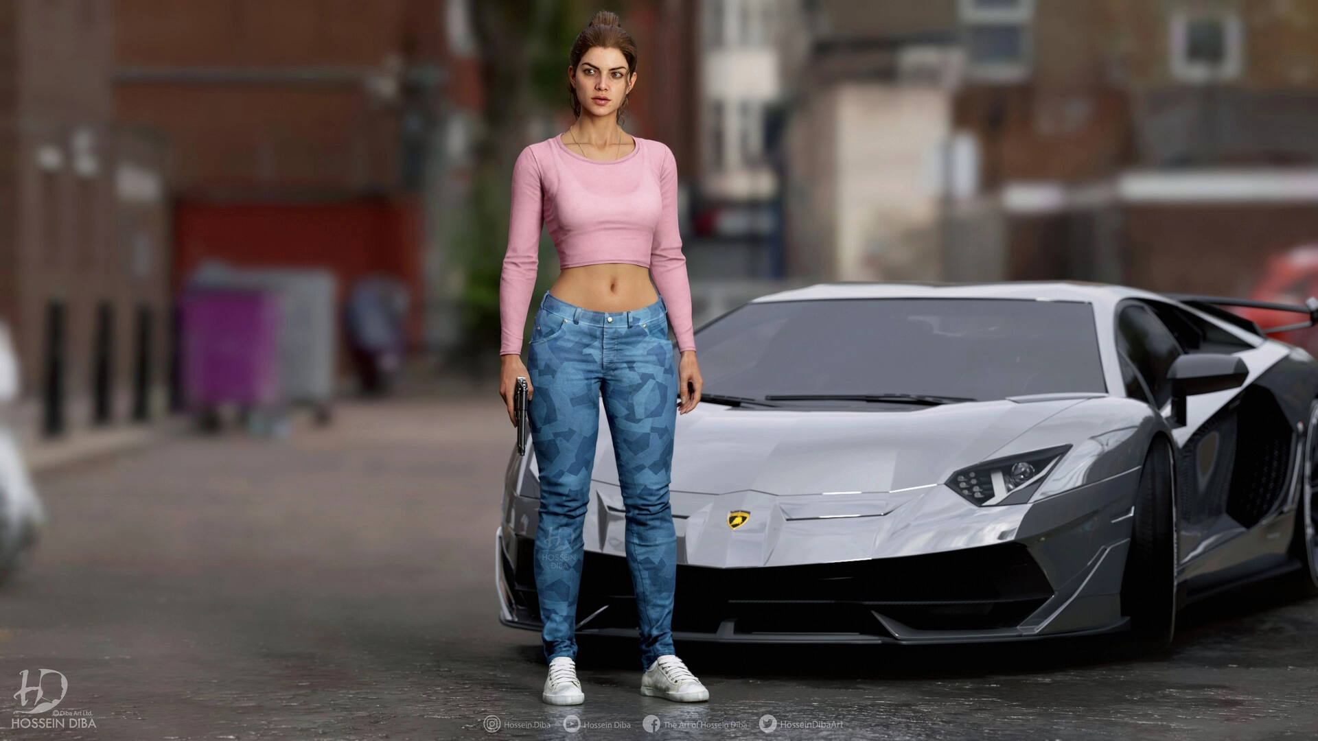 Creating Lucia Hossein Diba S 3D Model Of GTA 6 S Female Protagonist Gta6 Lucia 3d Model By Hossein Diba 24 