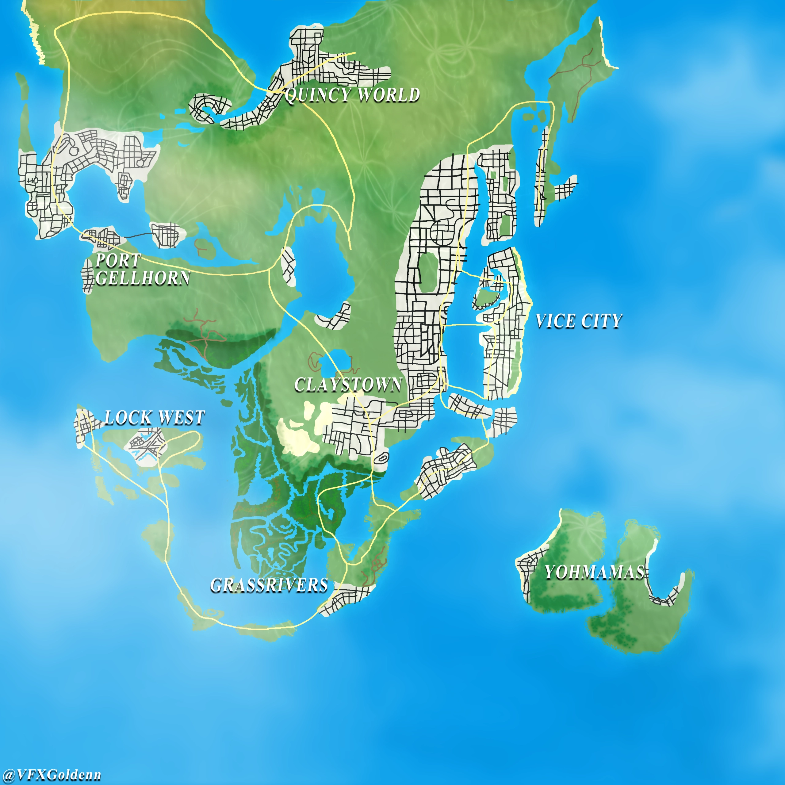 GTA VI Fan Map By Revolutionarytip2664 GTAVice GTA VI Fan Map By Revolutionarytip2664 GTAVice