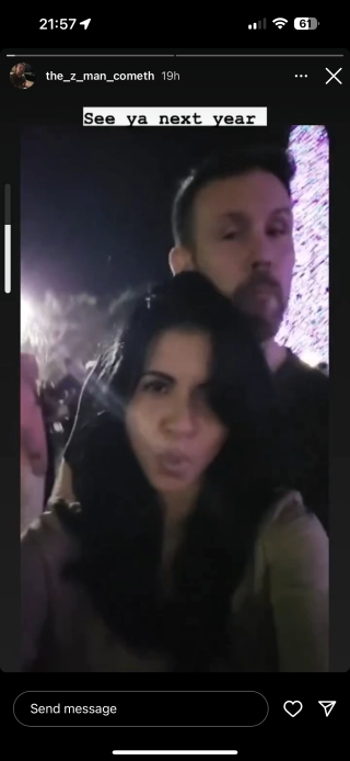 Bryan Zampella and Alexandra Cristina Echavarri Instagram Story - New Year 2023 Bryan Zampella and Alexandra Cristina Ecchavari Instagram Story - New Year 2023