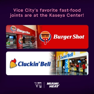 Burger Shot and Cluckin' Bell Available IRL at Miami's Kaseya Center!