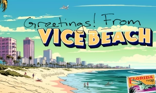 Vice Beach Postcard By HighlandScotty Vice Beach Postcard By HighlandScotty